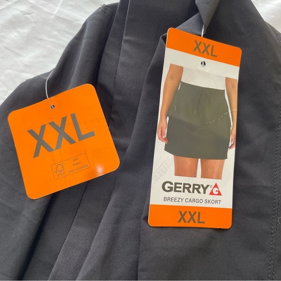 NWT Gerry Breezy Cargo Skort Black Women’s Size XXL - Picture 3 of 9